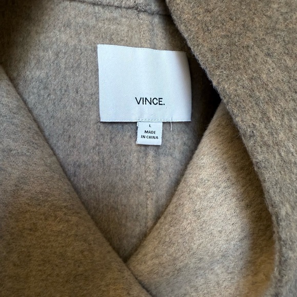 Vince Tan Wool Coat - Picture 2 of 4